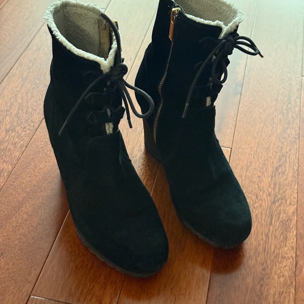 Michael Kors Black Women's Suede Ankle Boots